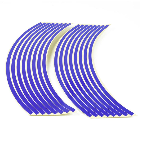 Planet Gates Blue For SUZUKI GSF Bandit 650 650S 1000 1200 1250 SV650 Accessories Motorcycle wheel stickersr 16 PCS Colorful Reflective Rim Strip