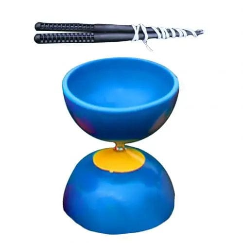 Planet Gates Blue Funny Chinese YOYO 3 Bearing Diabolo Set Metal Sticks Bag Toys For Kids Children Adult Elderly People toy