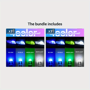 Planet Gates Blue+Green 10pcs W5w Led T10 Car Light Cob Glass 6000k White Auto Automobile License Plate Lamp Dome Light Reading Drl Lamp Style 12v