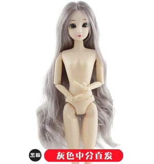 Planet Gates Blue Hair 30cm Doll Toys for Girls 1/6 BJD Dolls Body Make-up 3D Eyes Beautiful Princess Baby Girl Dolls Plastic DIY Toy for Girls