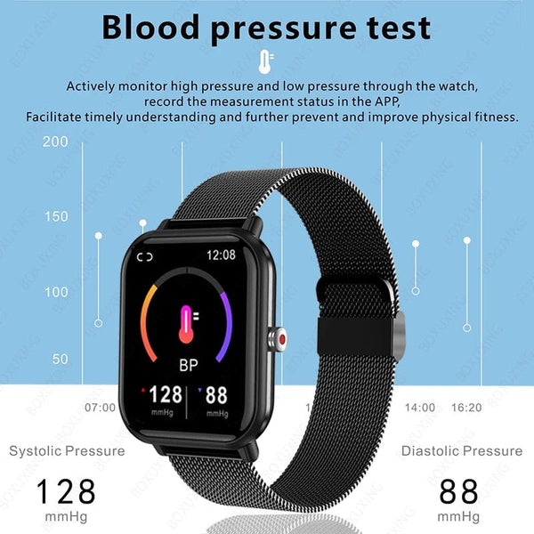 Planet Gates Blue / Health Smart Watch 2023 New Smart Watch Men Blood Oxygen Monitoring Sports Fitness Watch Man Woman Body Temperature Monitor Smart Watch For Xiaomi