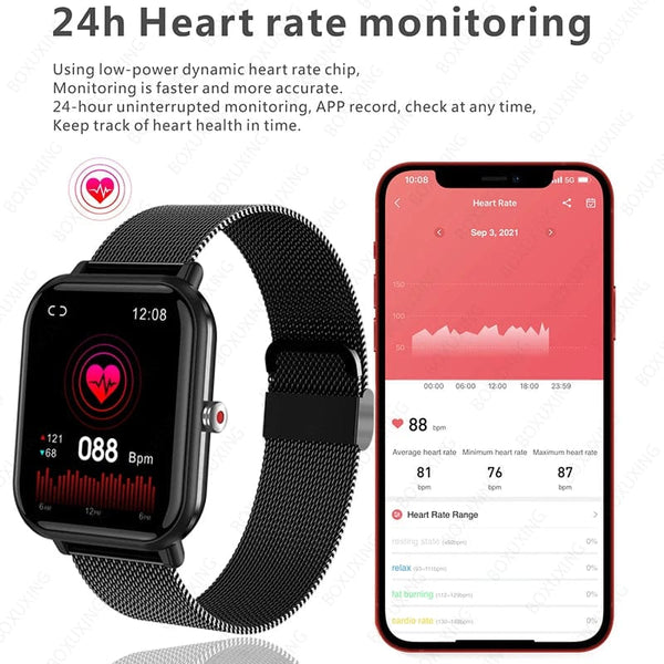Planet Gates Blue / Health Smart Watch 2023 New Smart Watch Men Blood Oxygen Monitoring Sports Fitness Watch Man Woman Body Temperature Monitor Smart Watch For Xiaomi