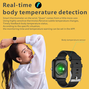 Planet Gates Blue / Health Smart Watch 2023 New Smart Watch Men Blood Oxygen Monitoring Sports Fitness Watch Man Woman Body Temperature Monitor Smart Watch For Xiaomi