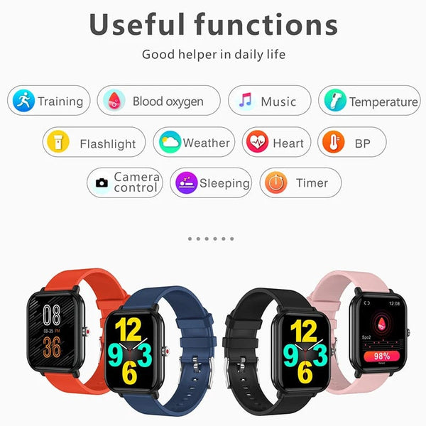 Planet Gates Blue / Health Smart Watch 2023 New Smart Watch Men Blood Oxygen Monitoring Sports Fitness Watch Man Woman Body Temperature Monitor Smart Watch For Xiaomi