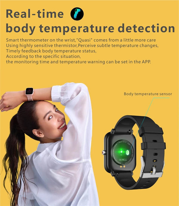 Planet Gates Blue / Health Smart Watch 2023 New Smart Watch Men Blood Oxygen Monitoring Sports Fitness Watch Man Woman Body Temperature Monitor Smart Watch For Xiaomi