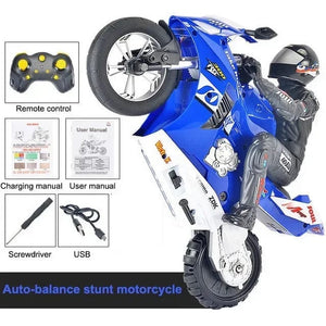 Planet Gates Blue High Speed Motorbike Model 2.4G 1:6 Big RC Motorcycle Car Radio Control Car Remote Controlled Toy Drift Stunt Cars Toys For Boy