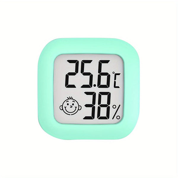 Planet Gates Blue Indoor Temperature Hygrometer, Humidity Sensor Thermometer Hygrometer Hygrometer Temperature And Humidity Monitor, LCD Display Degrees Fahrenheit