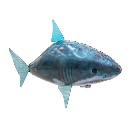 Planet Gates Blue Inflatable Remote Control Shark Toys Air Swimming RC Animal Radio Fly Balloons Clown Fish Animals Novel Toy For Children Boys