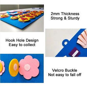 Planet Gates blue Kids Montessori Toys Felt Finger Numbers Math Toy Children Counting Early Learning Educational Toys Toddlers Intelligence Game