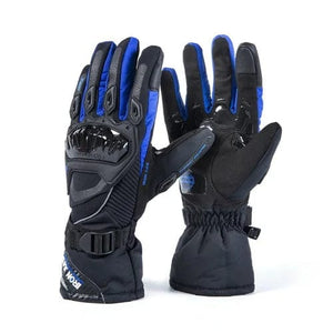 Planet Gates Blue / L / CHINA IRON JIA'S Warm Motorcycle Gloves Touch Screen Protective Winter Motorbike Waterproof Windproof Riding Motocross Gloves for Men