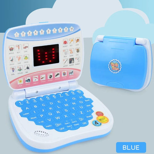 Planet Gates Blue Learning Machine Laptop Computer Child Electronic Preschool Language Education Toys Gift Toddler Kid Developing Cognitive Skills