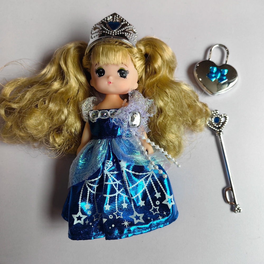 Planet Gates Blue Licca Doll Heads Cute Little Girl Colorful Hair Heads DIY Makeup Practice Doll Accessories Girl Gift Lica Jenny Doll Accessories