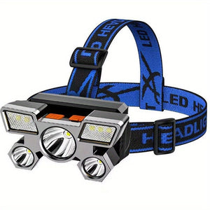 Planet Gates Blue Light Up Your Outdoor Camping Adventures With This USB Rechargeable, LED Headlight - Multifunctional Car Light