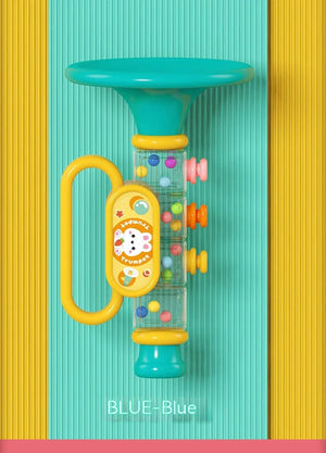 Planet Gates Blue Little Rabbit Horn Children's Toy, Baby Will Blow Cartoon Harmonica Whistle Musical Instrument