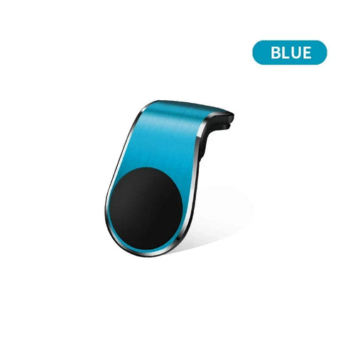 Planet Gates Blue Magnetic Phone Holder Auto L-Shape Cellphone Holder Car Air Vent Smartphone Mobile Stand Mount Clip GPS Stand Universal Bracket