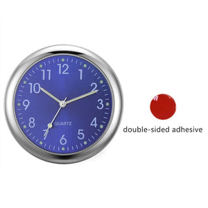 Planet Gates Blue Mini Watch Mini Quartz Clock Light Emitting Electronic Clock Waterproof Bicycle Motorcycle Watch Dashboard Car Clock