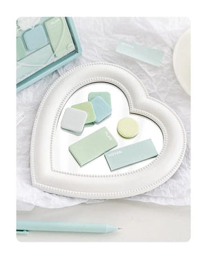 Planet Gates Blue Mood Mini Sticky Notes Set Faint Secret 210 Sheets 7 Color Memo Pad Adhesive Label Diary Planner Stickers Office School A7155