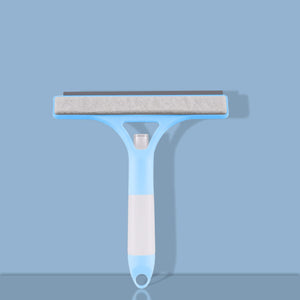 Planet Gates Blue Multifunctional Handheld Shower Window Glass Wiper with Scraper and Sprayer for Home Cleaning Tool for Living Room Tile Car Windshield Mirror