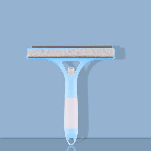 Planet Gates Blue Multifunctional Handheld Shower Window Glass Wiper with Scraper and Sprayer for Home Cleaning Tool for Living Room Tile Car Windshield Mirror