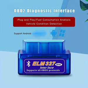 Planet Gates Blue OBD2 Diagnostic Interface Scanner Car Diagnostic Code Reader Tool