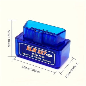 Planet Gates Blue OBD2 Diagnostic Interface Scanner Car Diagnostic Code Reader Tool