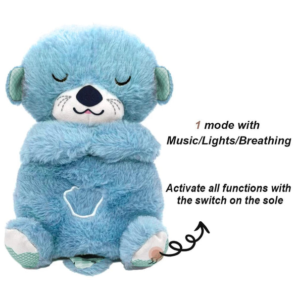 Planet Gates Blue Otter / CHINA / 25-30CM Dropshipping Schlummerotter Sleep Plush Koala Sensory Toys Gift Breathing Schlummer Otter Music Appease Gift Plush Dinosaur Toys