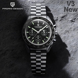 Planet Gates Blue PAGANI DESIGN 2024 New Men's Watches Top Luxury Quartz Watch For Men Auto Date Speed Chronograph AR Sapphire Mirror Wrist watch