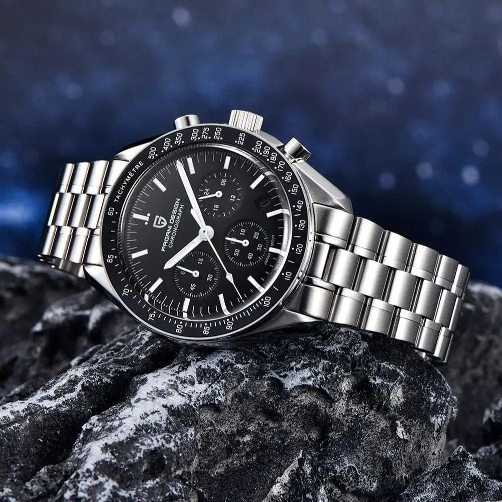 Planet Gates Blue PAGANI DESIGN 2024 New Men's Watches Top Luxury Quartz Watch For Men Auto Date Speed Chronograph AR Sapphire Mirror Wrist watch