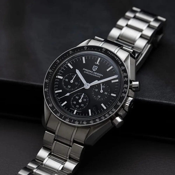 Planet Gates Blue PAGANI DESIGN 2024 New Men's Watches Top Luxury Quartz Watch For Men Auto Date Speed Chronograph AR Sapphire Mirror Wrist watch