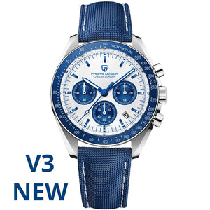 Planet Gates Blue PAGANI DESIGN 2024 New Men's Watches Top Luxury Quartz Watch For Men Auto Date Speed Chronograph AR Sapphire Mirror Wrist watch