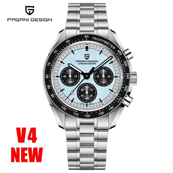 Planet Gates Blue PAGANI DESIGN 2024 New Men's Watches Top Luxury Quartz Watch For Men Auto Date Speed Chronograph AR Sapphire Mirror Wrist watch
