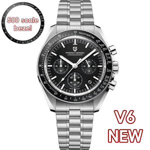 Planet Gates Blue PAGANI DESIGN 2024 New Men's Watches Top Luxury Quartz Watch For Men Auto Date Speed Chronograph AR Sapphire Mirror Wrist watch
