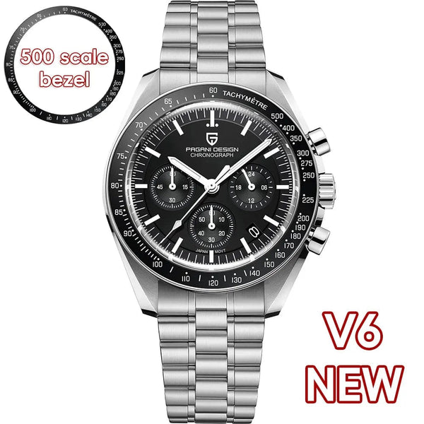 Planet Gates Blue PAGANI DESIGN 2024 New Men's Watches Top Luxury Quartz Watch For Men Auto Date Speed Chronograph AR Sapphire Mirror Wrist watch