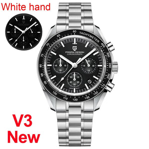 Planet Gates Blue PAGANI DESIGN 2024 New Men's Watches Top Luxury Quartz Watch For Men Auto Date Speed Chronograph AR Sapphire Mirror Wrist watch