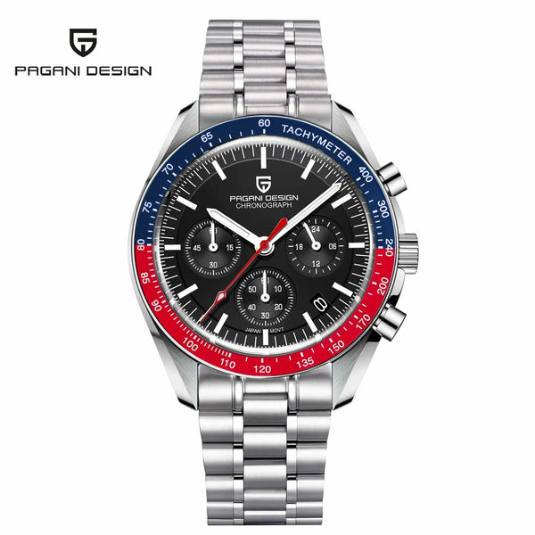 Planet Gates Blue PAGANI DESIGN 2024 New Men's Watches Top Luxury Quartz Watch For Men Auto Date Speed Chronograph AR Sapphire Mirror Wrist watch