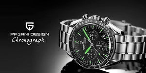 Planet Gates Blue PAGANI DESIGN 2024 New Men's Watches Top Luxury Quartz Watch For Men Auto Date Speed Chronograph AR Sapphire Mirror Wrist watch
