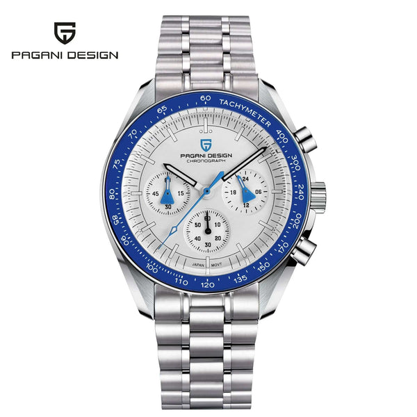 Planet Gates Blue PAGANI DESIGN 2024 New Men's Watches Top Luxury Quartz Watch For Men Auto Date Speed Chronograph AR Sapphire Mirror Wrist watch