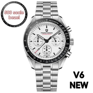 Planet Gates Blue PAGANI DESIGN 2024 New Men's Watches Top Luxury Quartz Watch For Men Auto Date Speed Chronograph AR Sapphire Mirror Wrist watch