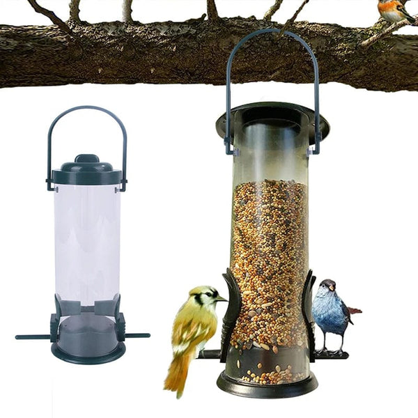 Planet Gates Blue Pet Bird Feeder Feed Station Hanging Garden Plastic Birds Food Dispenser Feeders Outdoor Tree Garden Decoration
