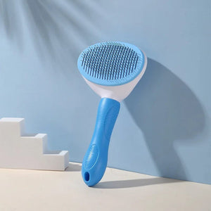 Planet Gates Blue Pet Brush Cat Dog Needle Comb Long Hair Cleaning Stainless Steel Grooming Fleas Ticks Removal Floating Hair Beauty Accessories