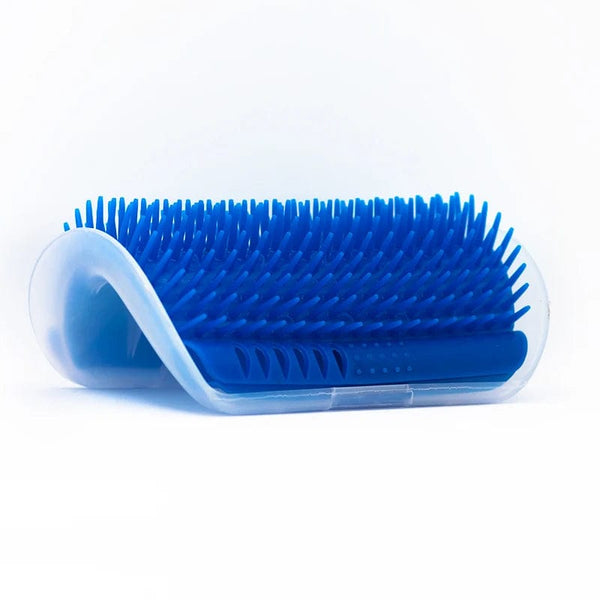 Planet Gates Blue Pet Brush Comb Play Cat Toy Softer Cat Self Groomer Massage Comb with Catnip Cat Face Scratcher for Kitten Puppy Cat Accessories