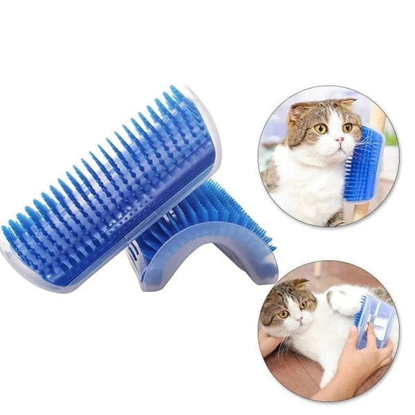 Planet Gates Blue Pet Cat Brush Cats Massage Self Groomer Comb Wall Brush Rubs Catnip The Face Tickling Comb Cat Grooming Accessories