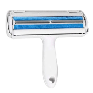 Planet Gates blue Pet Hair Roller Remover Lint Brush 2-Way Dog Cat Comb Tool Convenient Cleaning Dog Cat Fur Brush Base Home Sofa Clothe Cleaning