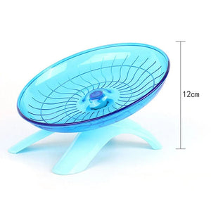 Planet Gates blue Pet Hamster Flying Saucer Exercise Squirrel Wheel Hamster Mouse Running Disc