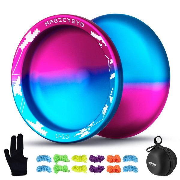 Planet Gates Blue Pink / CHINA MAGICYOYO Unresponsive Yoyo  V10  Professional Yoyos for Advanced Players