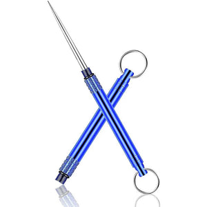 Planet Gates blue Portable Outdoor Tool Stainless Steel Toothpick Brass Creative Combination Stainless Steel Portable Toothpick Fruit Toothpick