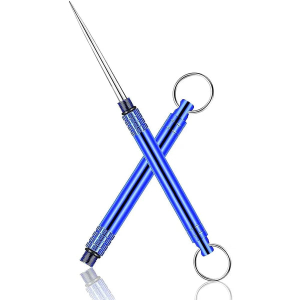 Planet Gates blue Portable Outdoor Tool Stainless Steel Toothpick Brass Creative Combination Stainless Steel Portable Toothpick Fruit Toothpick