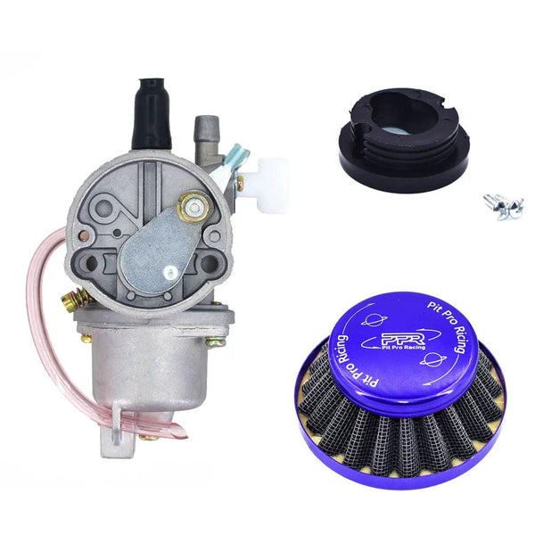 Planet Gates Blue PPR / CHINA Pocket Bike 47cc 49cc engine carb carburetor with Pod Air Filter  2 stroke for Mini Quad ATV Dirt Bike MiniMoto Go Kart Buggy