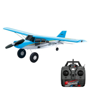 Planet Gates Blue Qidi560 RC Plane Moore M7 Off-road 4CH Remote Control Airplane Brushless Fixed Wing Aircraft Model EPP Foam Toys for Children