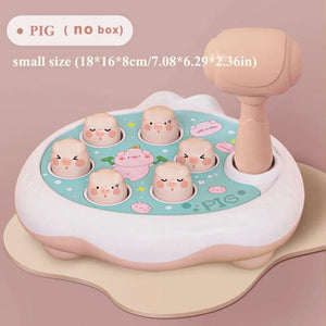 Planet Gates Blue rabbit no box Duck/Frog/Pig Baby Toy Montessori Learning Game Educational Puzzle Gift For Toddler Boy/Girl Whack-a-mole Fidget toy With Hammer